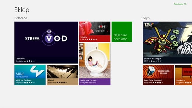 Sklep z Windows 8