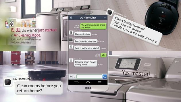 LG HomeChat rozmowa