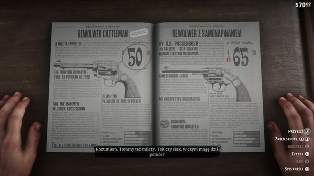 Red Dead Redemption 2 - zakupy w sklepach