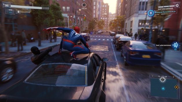 Spider-Man - pościg za samochodem