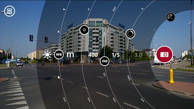 Nokia Camera interfejs obtotowy reset ustawień