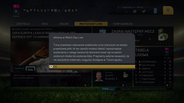 Fifa 15 - Match Day Live - powitanie