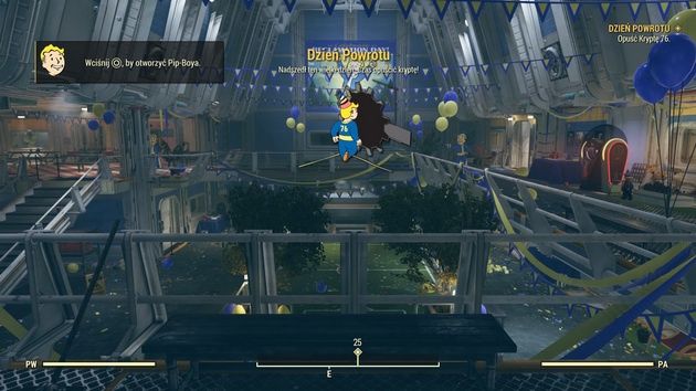 Fallout 76 - wyjście ze schronu