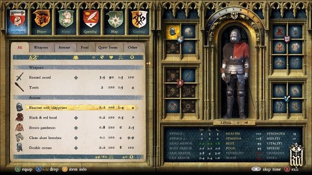 Kingdom Come: Deliverance zbroja