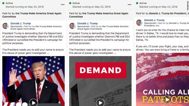 Kampania Donalda Trumpa na Facebooku