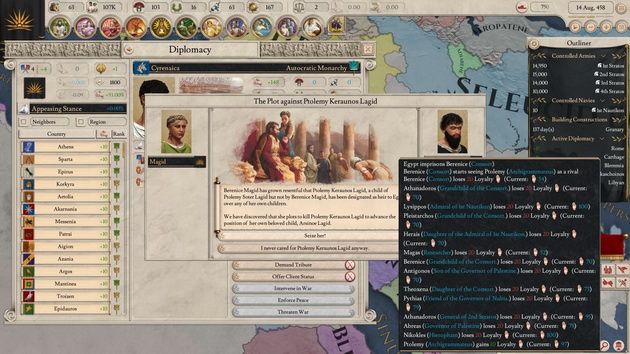 Imperator: Rome - dyplomacja