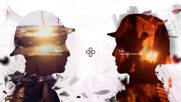 11-11: Memories Retold - ekran wyboru bohatera, którego losy chcemy w danej chwili śledzić