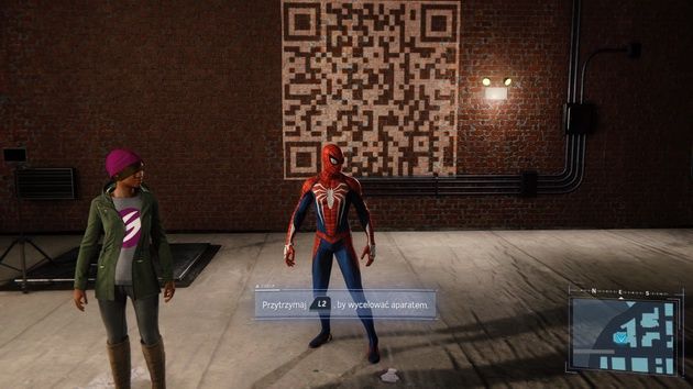 Spider-Man - szukanie QR kodów
