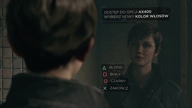 Detroit: Become Human - wybór koloru włosów dla Kary