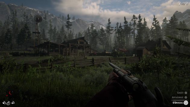 Red Dead Redemption 2 - widok z pierwszej osoby