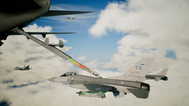Ace Combat 7: Skies Unknown - tankowanie w powietrzu
