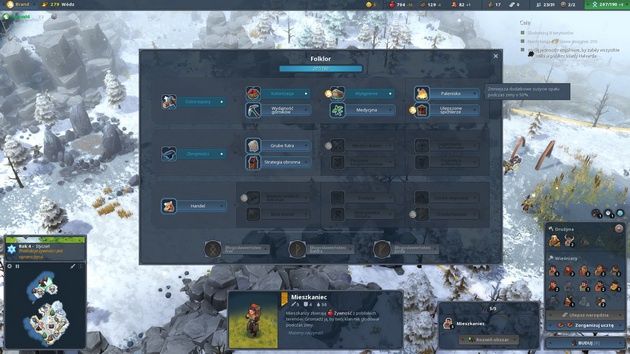Northgard - wybór talentów z drzewa folkloru