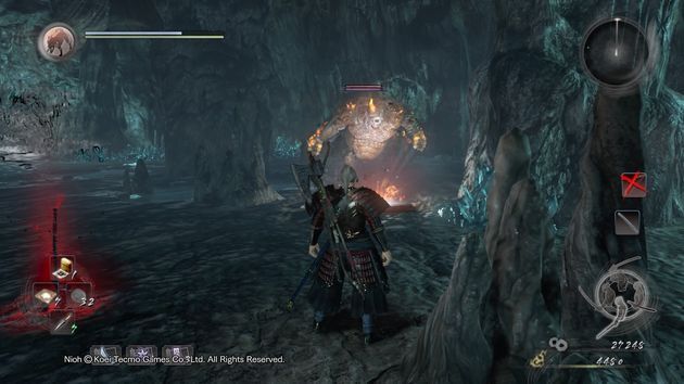 Nioh - szarżujący wróg