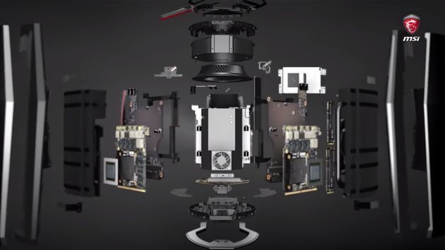 MSI Vortex komputer do gier - podzespoły