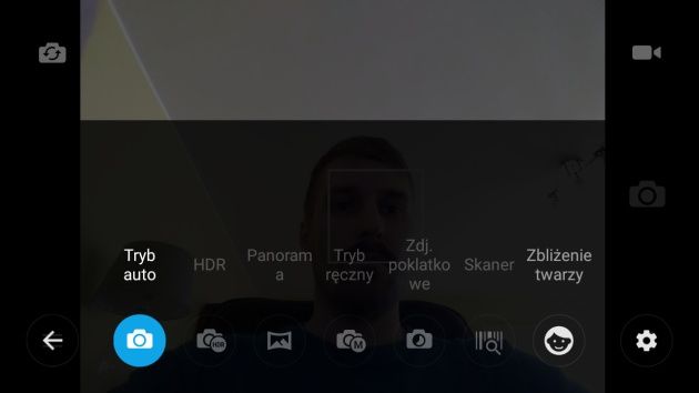 Alcatel OneTouch Go Play kamera przód interfejs