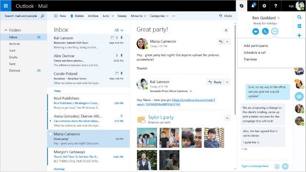 Outlook Skype