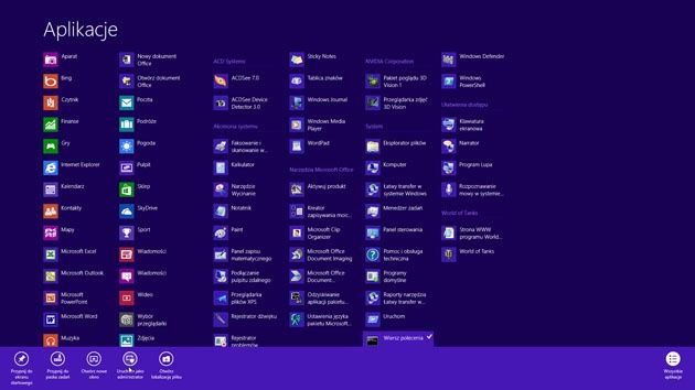 Windows 8 - tablica partycji