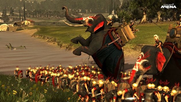 Total War: Arena - słoń staje dęba