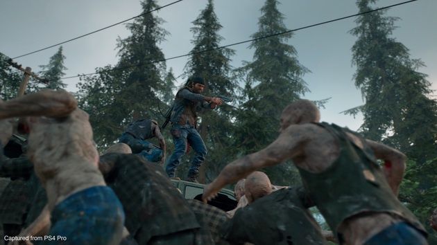 Days Gone - bohater broni się przed zombie