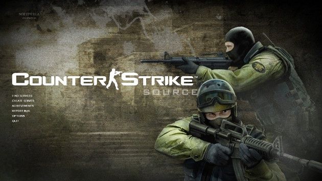 cs counter-strike: source linux okno główne menu wygląd