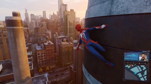Spider-Man - przyklejony do ściany