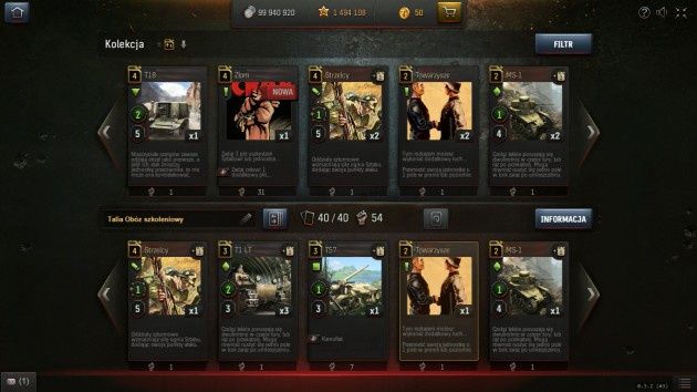 World of Tanks: Generals - kolekcja kart