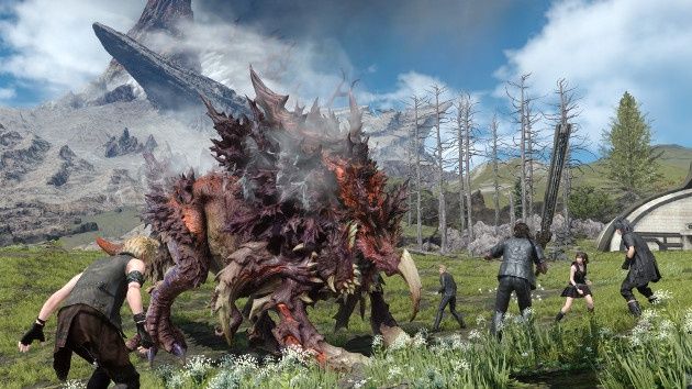 Final Fantasy XV screen walka