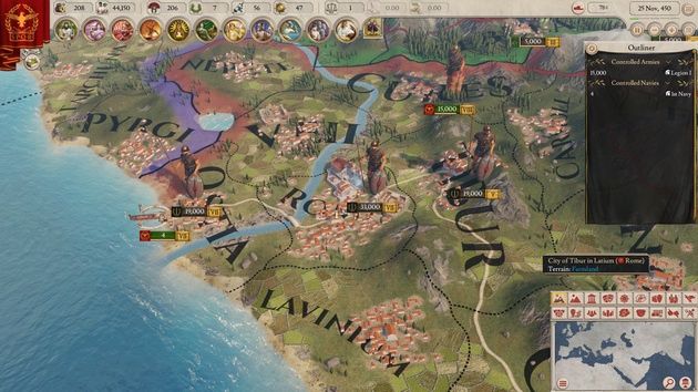 Imperator: Rome - jednostki na mapie