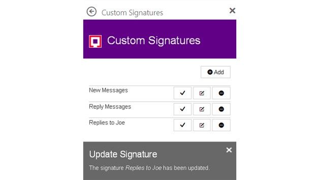 Outlook Custom Signatures