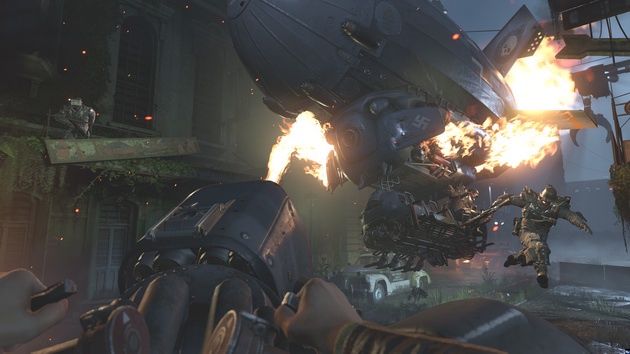 Wolfenstein II: The New Colossus - miotacz płomieni