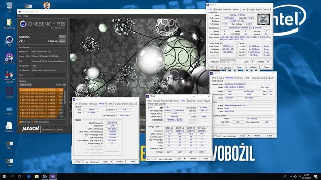 Mistrzostwa Dziennikarzy w Overclockingu - wynik Cinebench R15