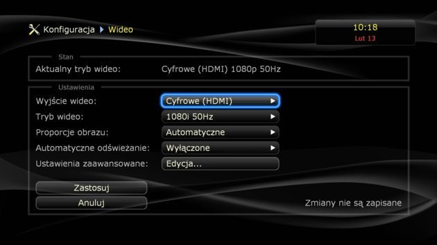Dune HD Base 3D - meny wideo