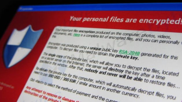 Cryptolocker screen