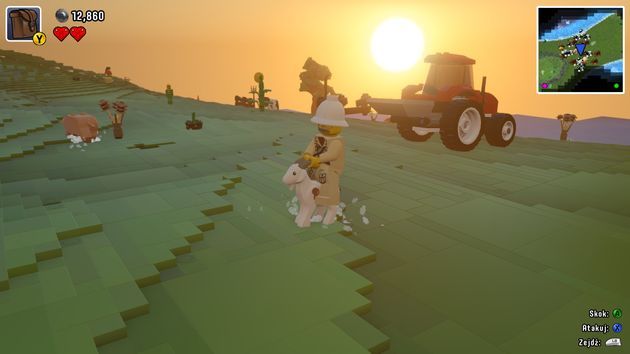 LEGO Worlds - jazda na kozie