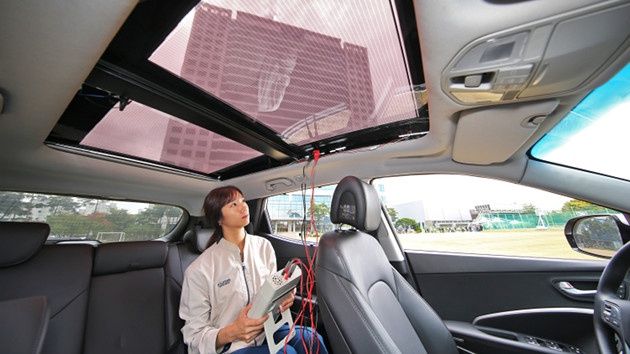 Hyundai solarny dach