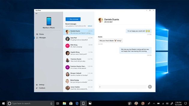 Windows 10 1809 Your Phone