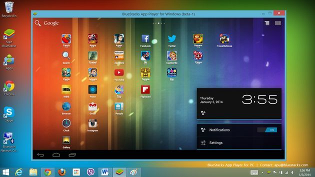 BlueStacks aplikacja zrzut ekranu