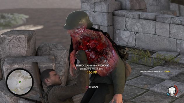 Sniper Elite 4 - zabójstwo wręcz