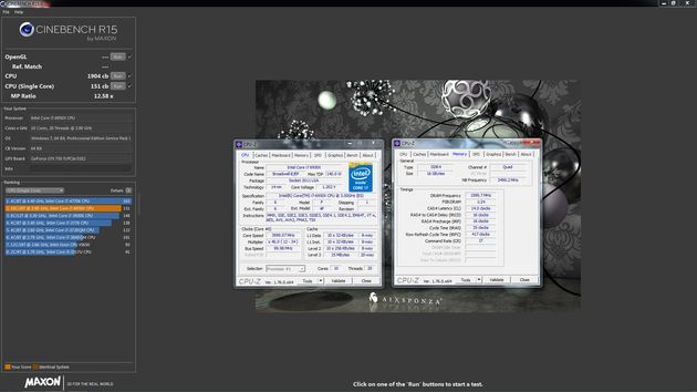 Intel Core i7-6950X - Cinebench R15