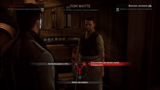 Vampyr - rozmowa i decyzja co do ważnej odpowiedzi