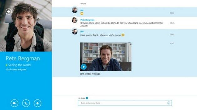 Skype screenshot