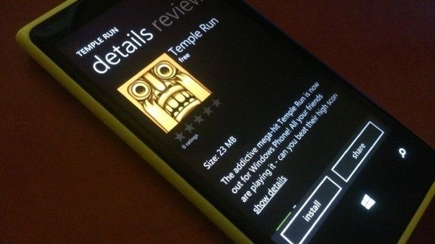 windows phone 8 debiut temple run