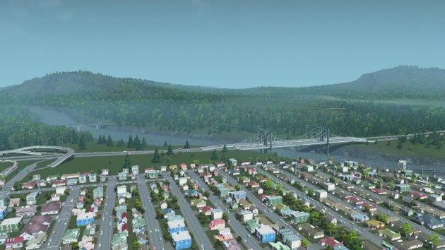 Cities: Skylines most nad rzeką