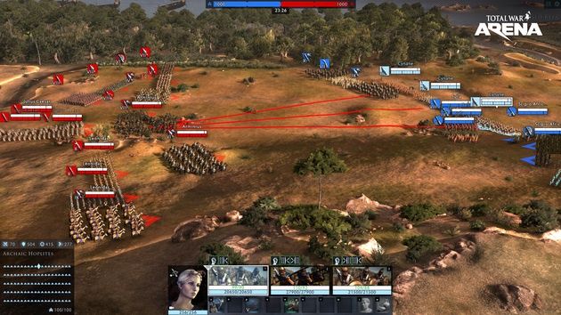 Total War: Arena - widok taktyczny