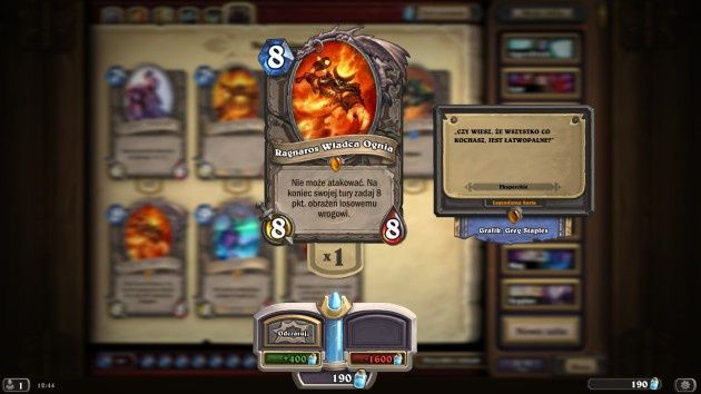 Hearthstone: Curse of Naxxramas zwycięska karta