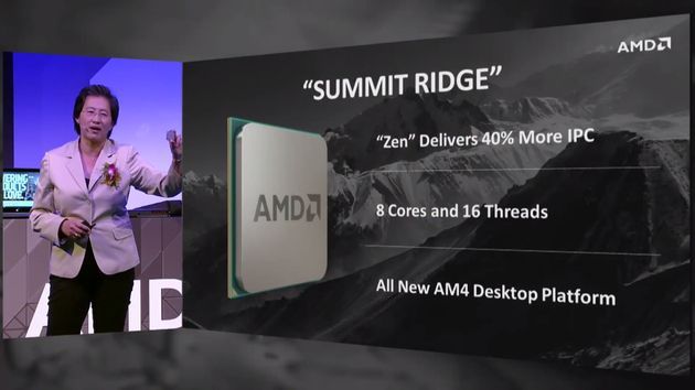 Lisa Su - prezentacja procesora AMD Summit Ridge Zen