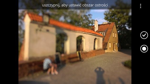 Nokia Kreatywne Studio ostrość punktowa
