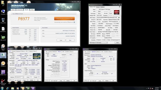 Sapphire R7 240 podkręcanie 3DMark 11