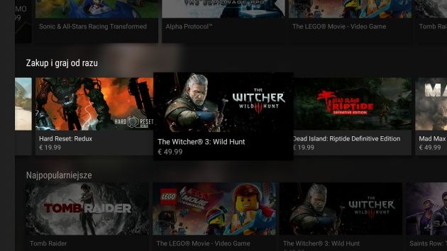 Nvidia SHIELD Android TV interfejs
