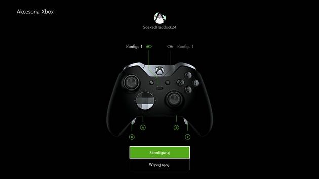 Xbox Elite - aplikacja Akcesoria Xbox na Xbox One
